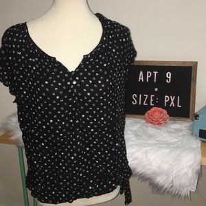 Black and white blouse APT 9‎ Size PXL